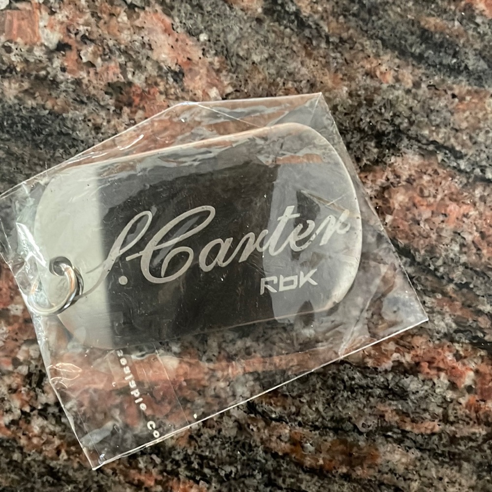 Sean Carter(JZ) engraved chrome pendant